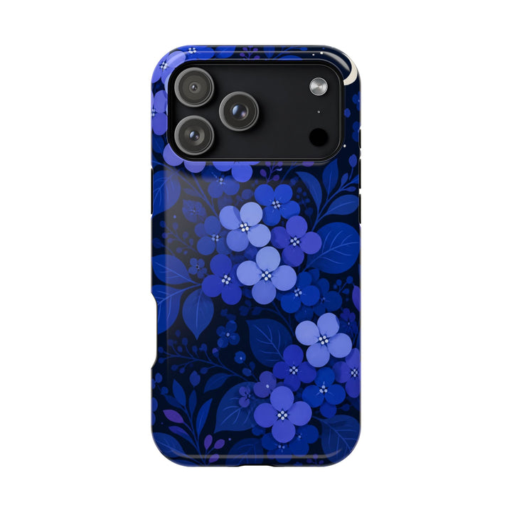 Indigo Bloom | Tough MagSafe Case