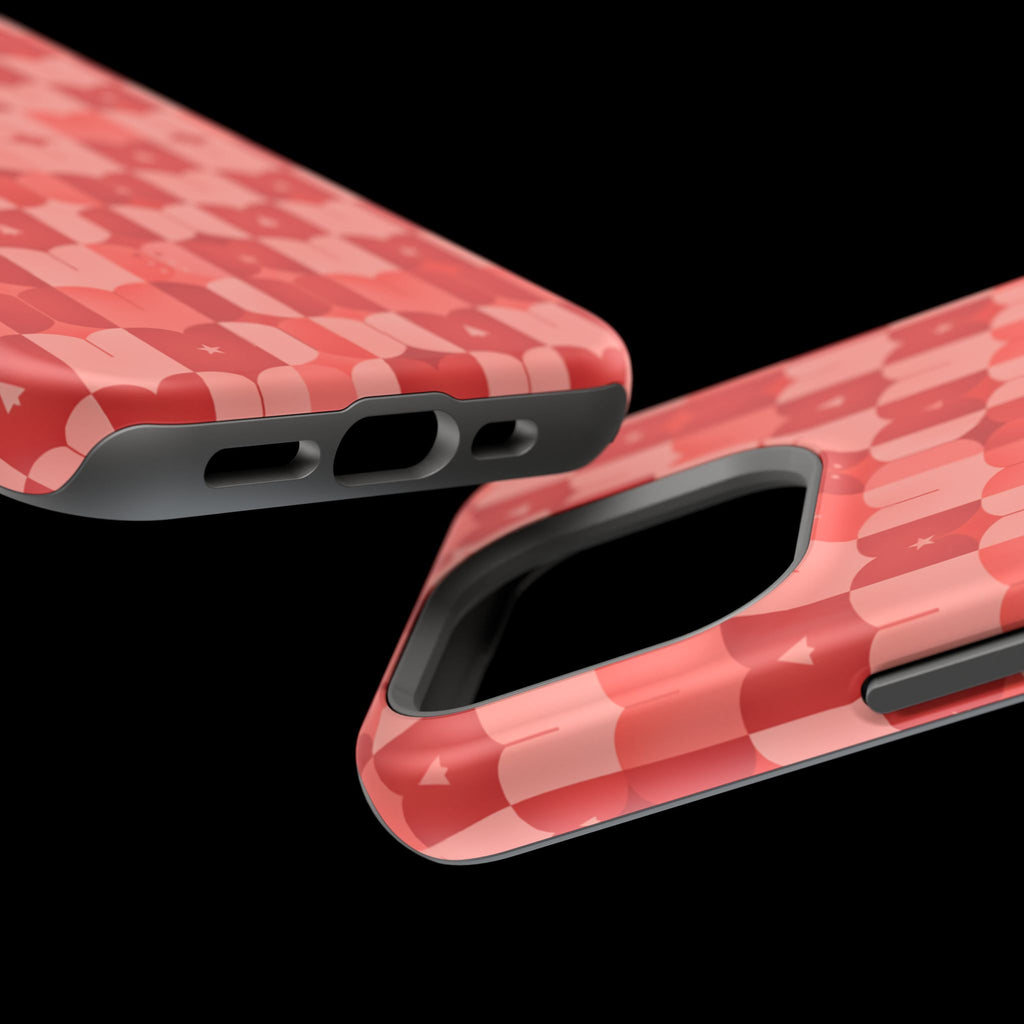 Coral Geo Tile | Tough MagSafe Case