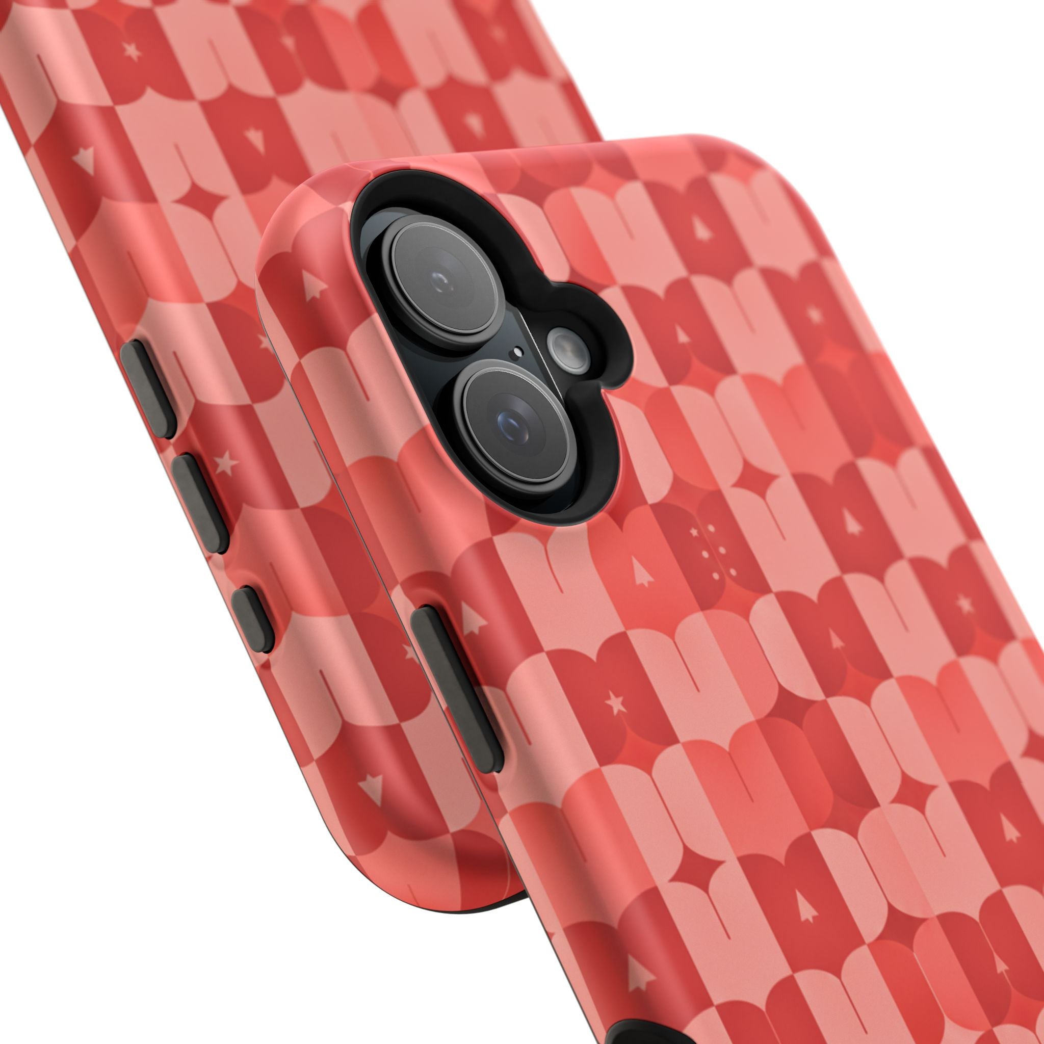 Coral Geo Tile | Tough MagSafe Case