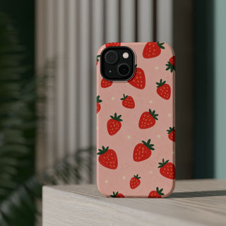 Blush Strawberries | Tough MagSafe Case