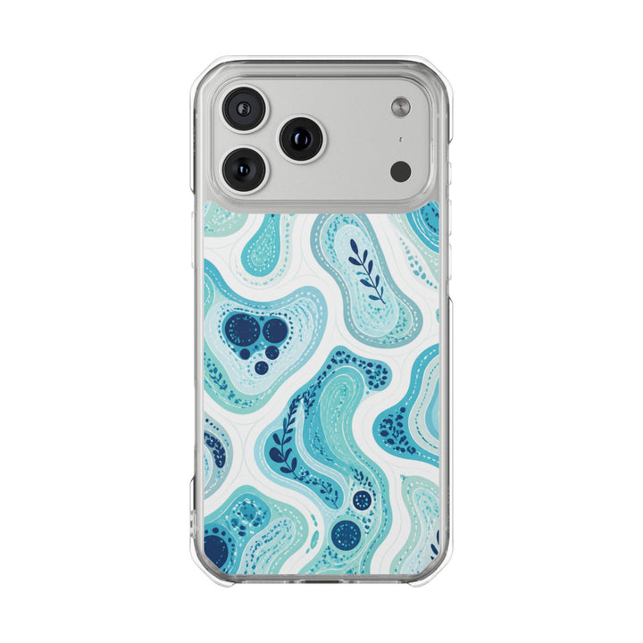 Aqua Tributaries | Clear MagSafe Case