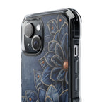 Denim Dahlia | Clear MagSafe Case