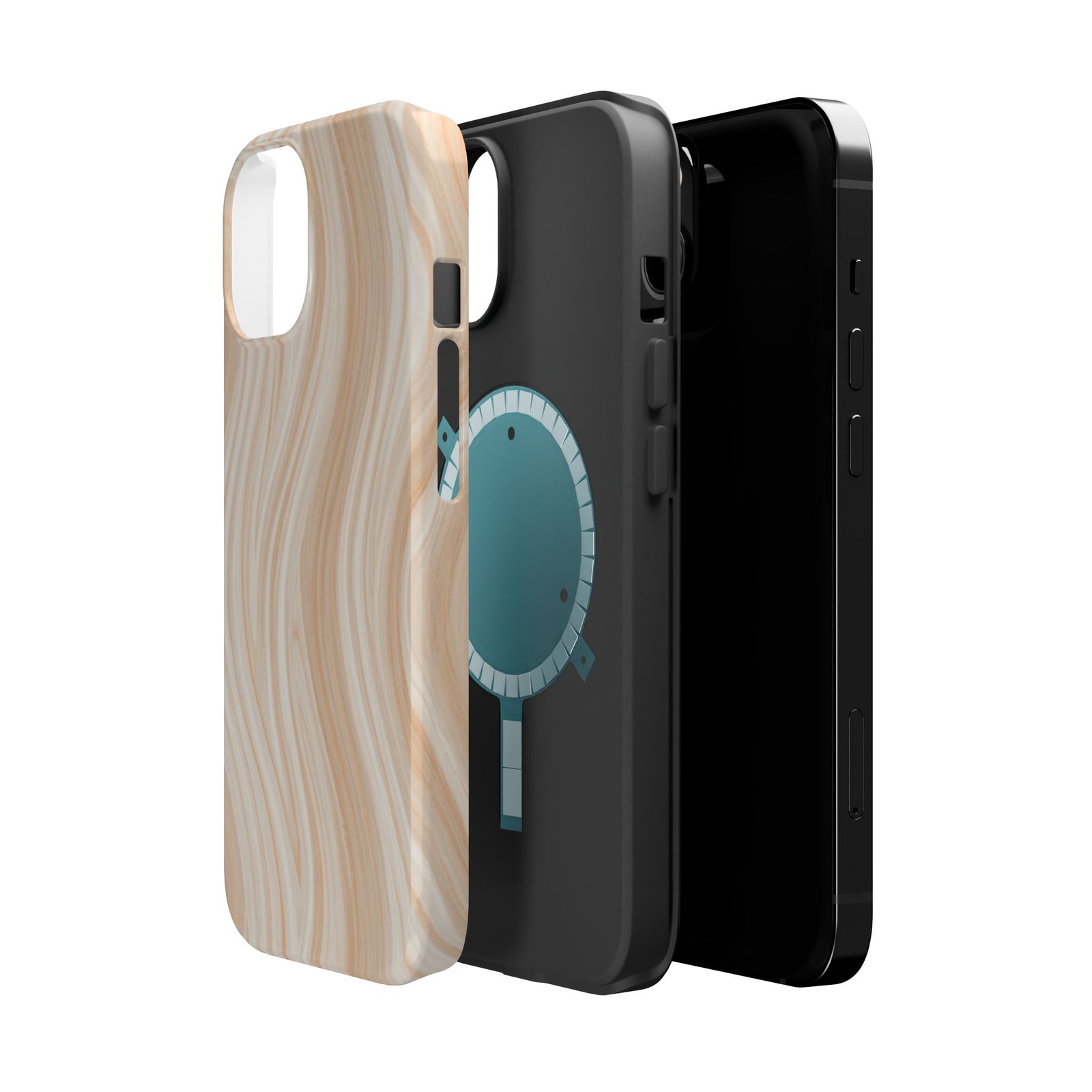 Ivory Waves | Tough MagSafe Case