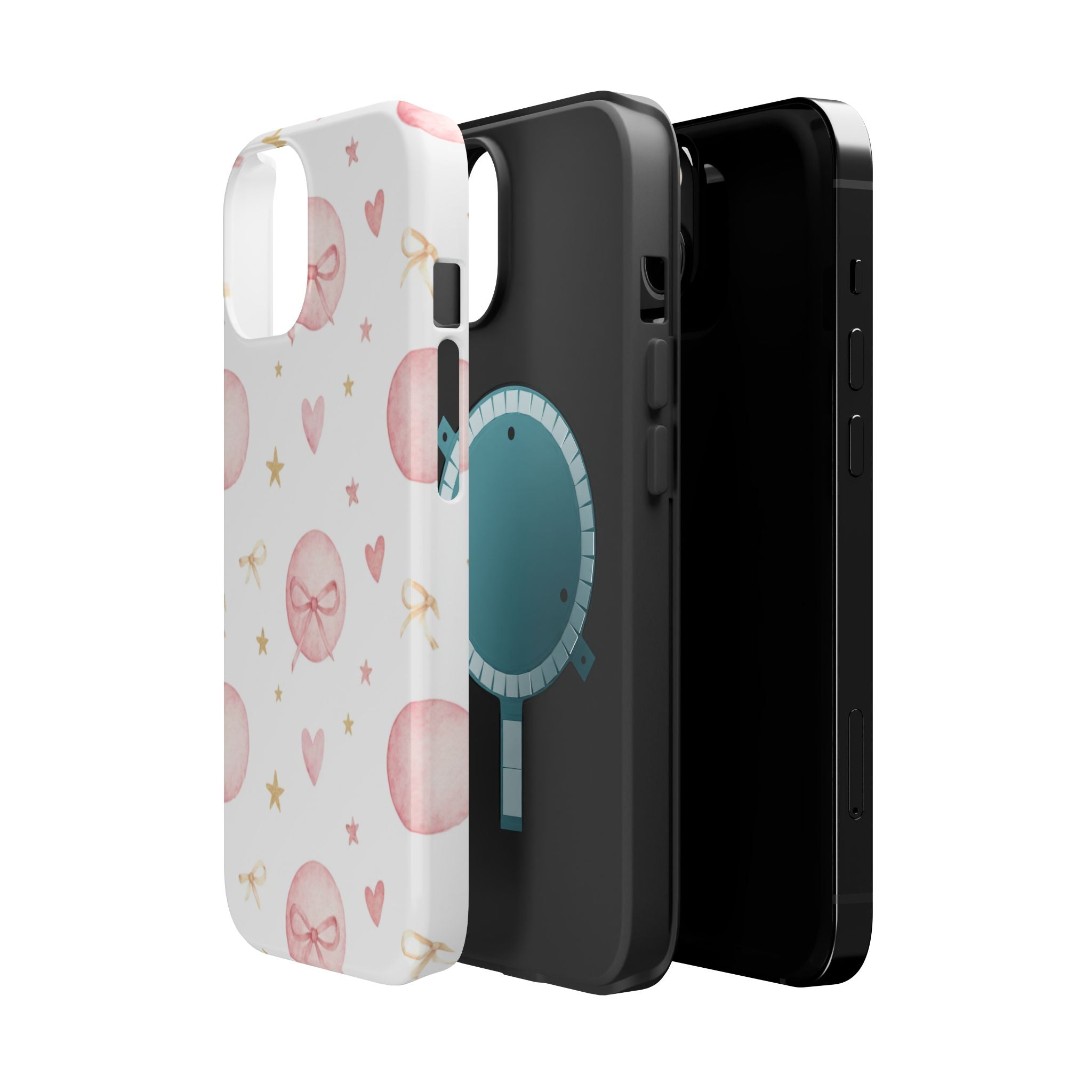 Bow Charm coquette tough magsafe case design
