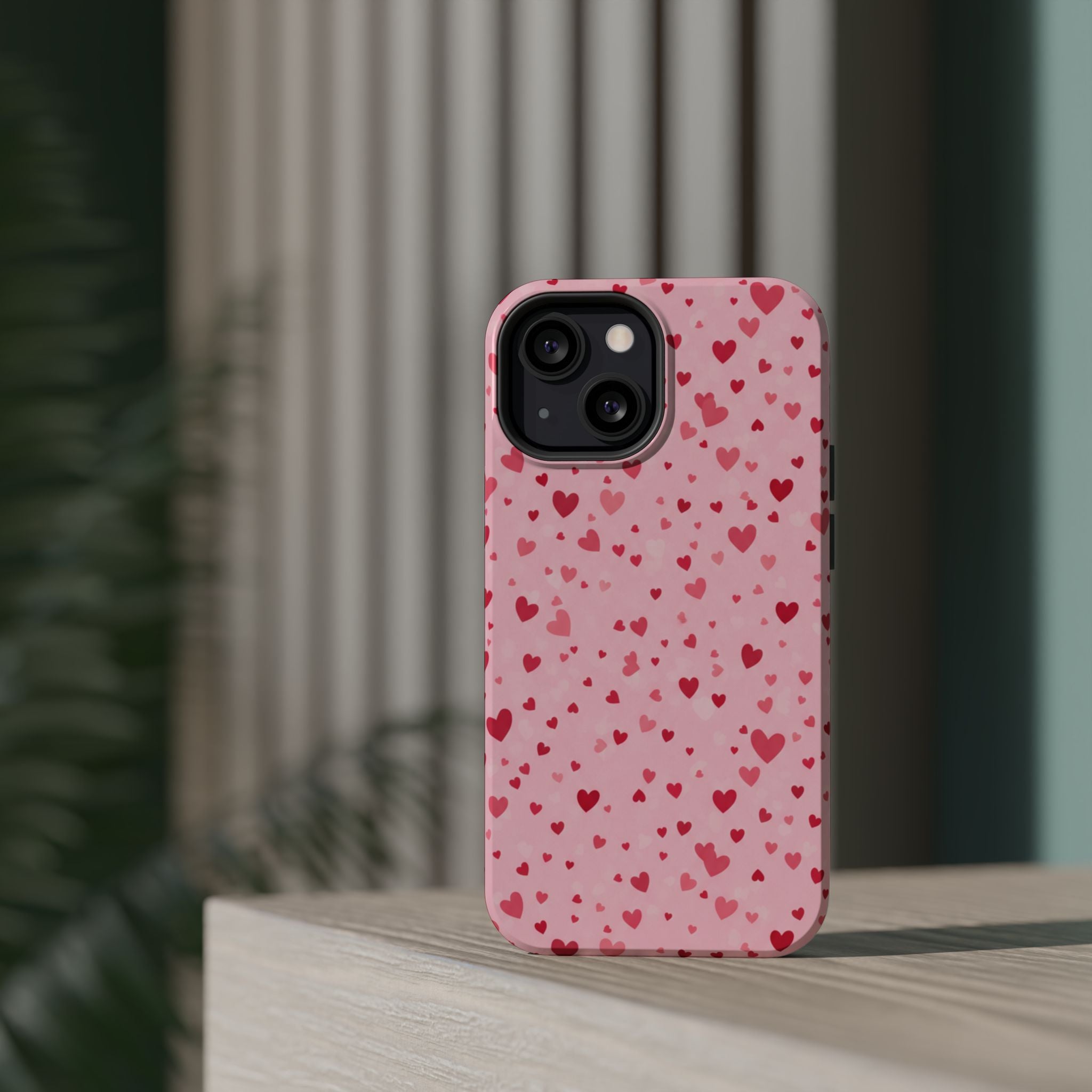 Blush Ditsy Heart | Tough MagSafe Case