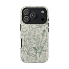 Frost Meadow minimal tough phone case