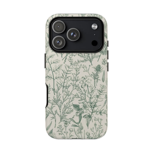 Frost Meadow minimal tough phone case