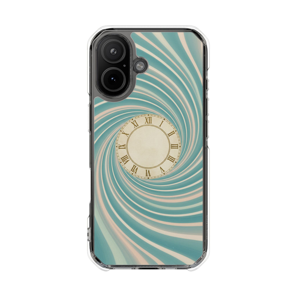 Teal Vortex | Clear MagSafe Case