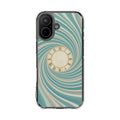 Teal Vortex | Clear MagSafe Case
