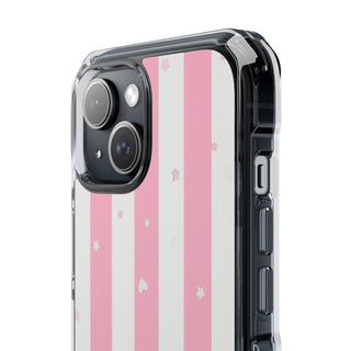 Candy Stripe | Clear MagSafe Case