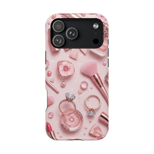 Blush Vanity coquette tough magsafe case design