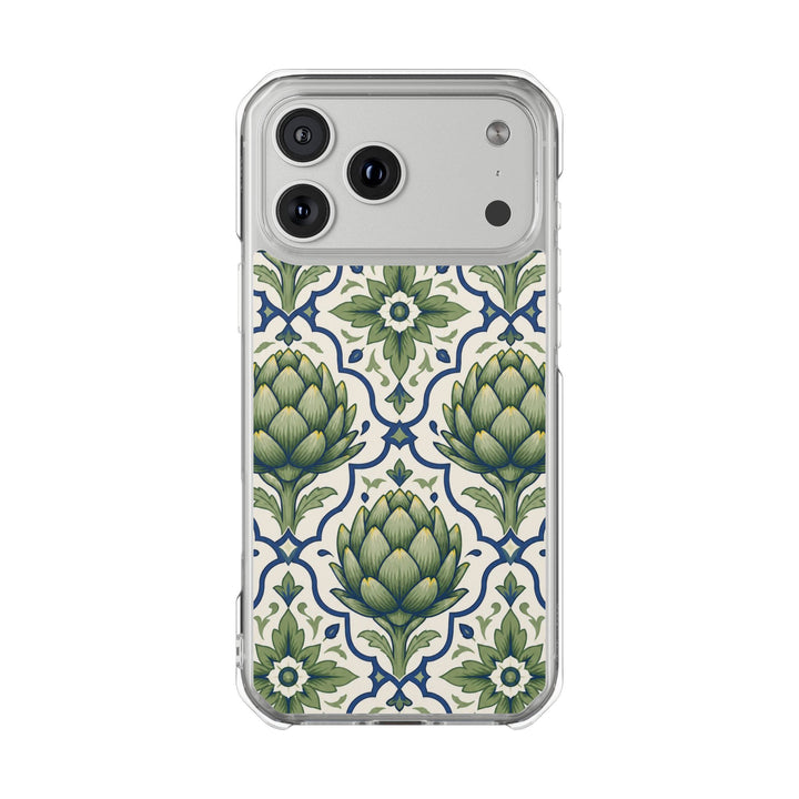 Artichoke Tiles | Clear MagSafe Case