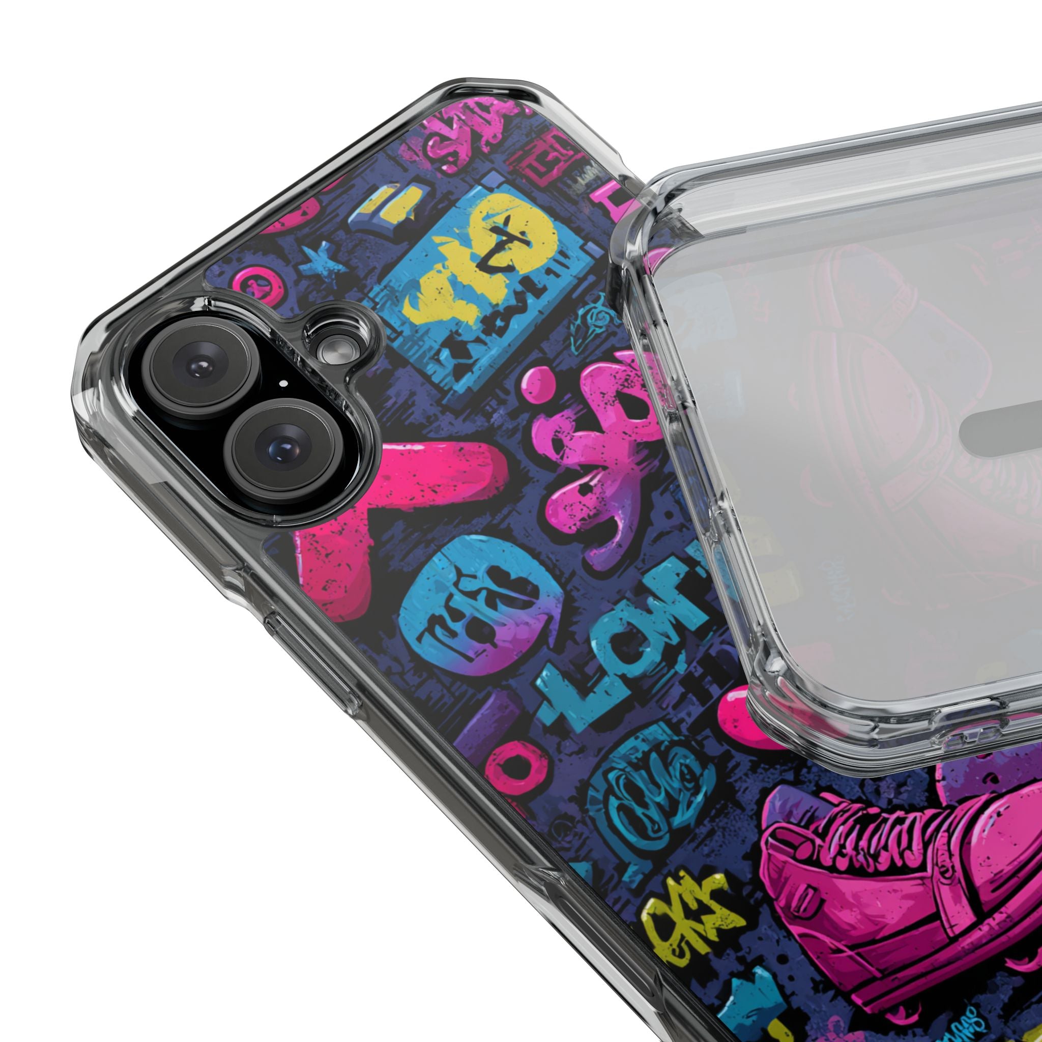 Neon Street Art | Clear MagSafe Case