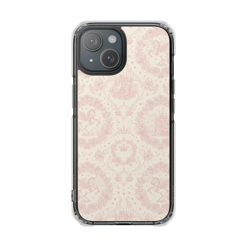 Blush Damask | Clear MagSafe Case
