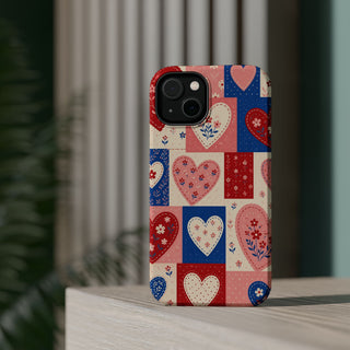 Patchwork Hearts | Tough MagSafe Case — product image 46