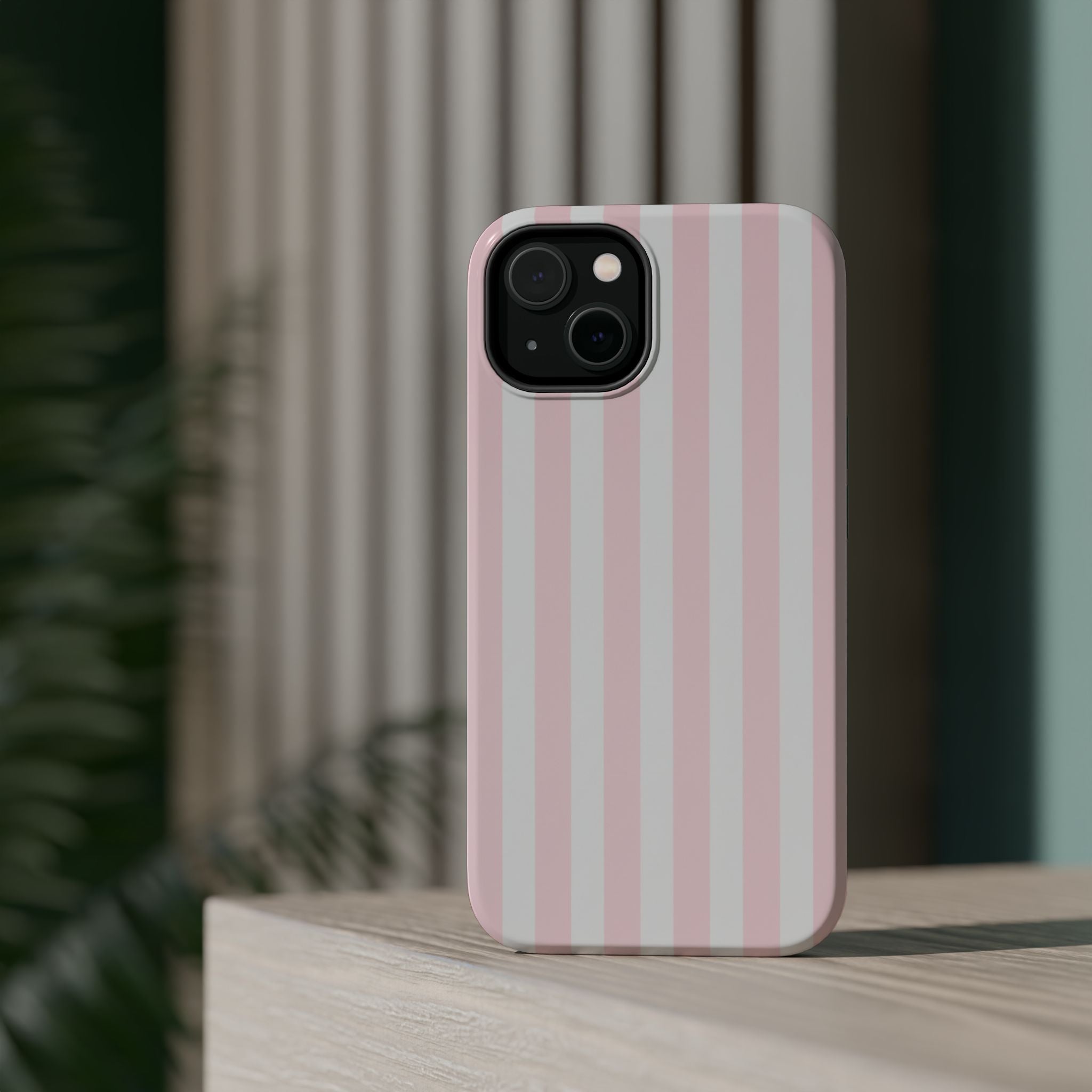 Blush Pink Stripe | Tough MagSafe Case