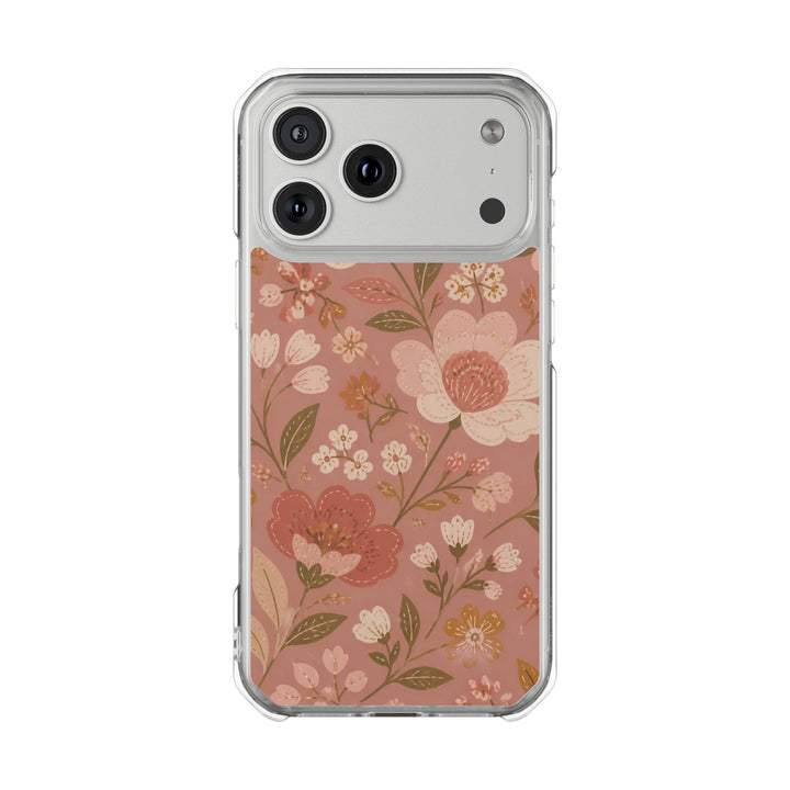 Velour Bloom | Clear MagSafe Case