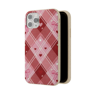 Heart Plaid | Biodegradable Case