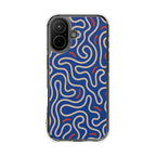 Cobalt Contour | Clear MagSafe Case