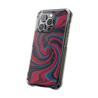 Velvet Marble | Clear MagSafe Case