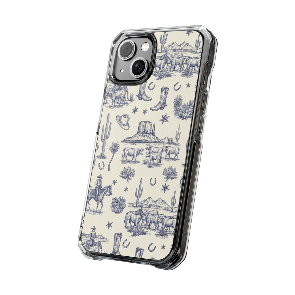 Whimsical Toile | Clear MagSafe Case
