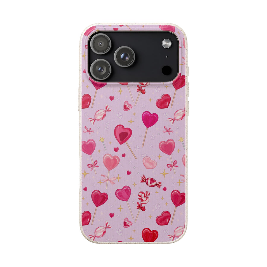 Pink Heartfall | Biodegradable Case