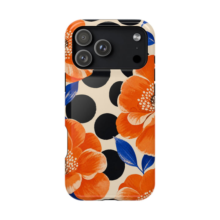 Polka Camellias | Tough MagSafe Case