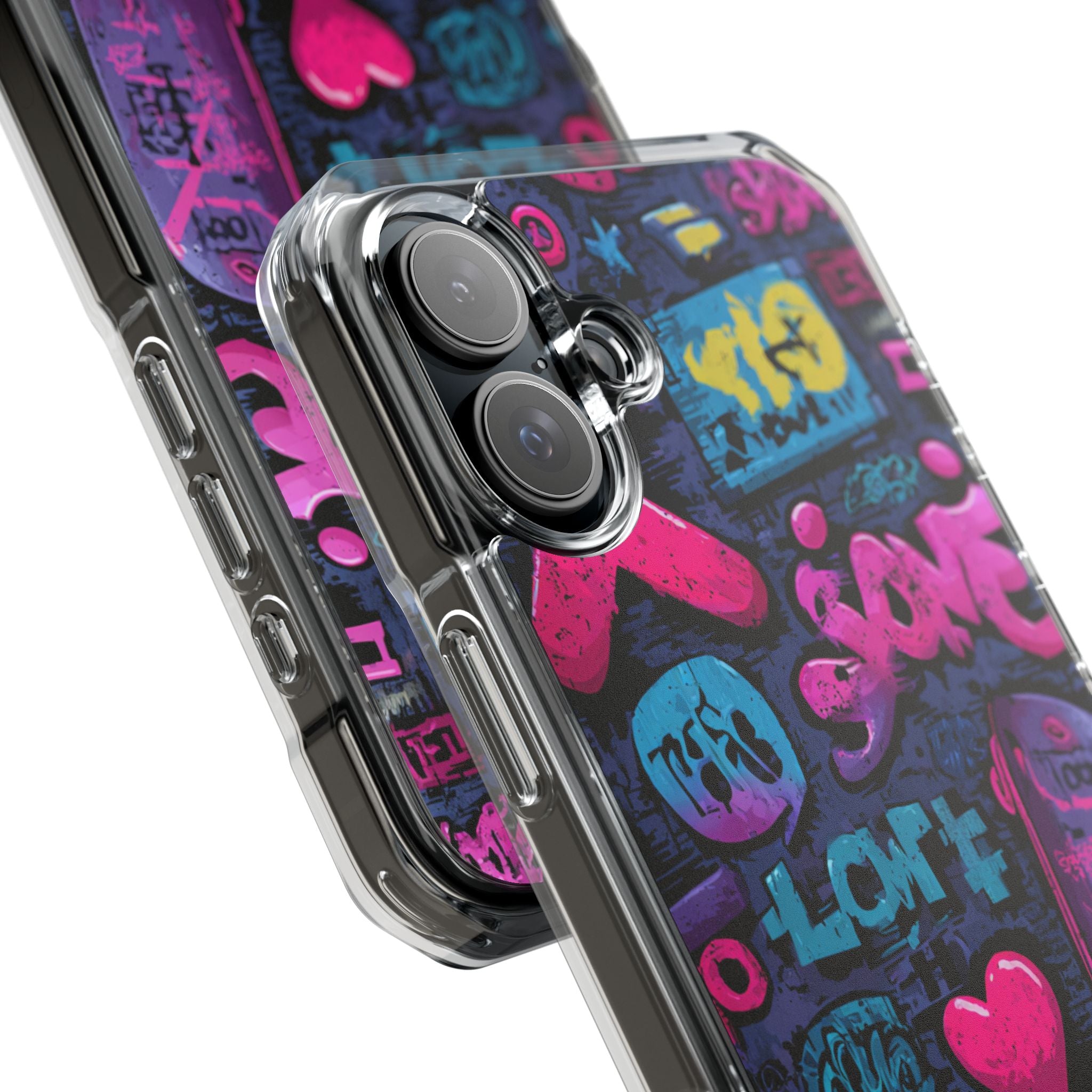 Neon Street Art | Clear MagSafe Case