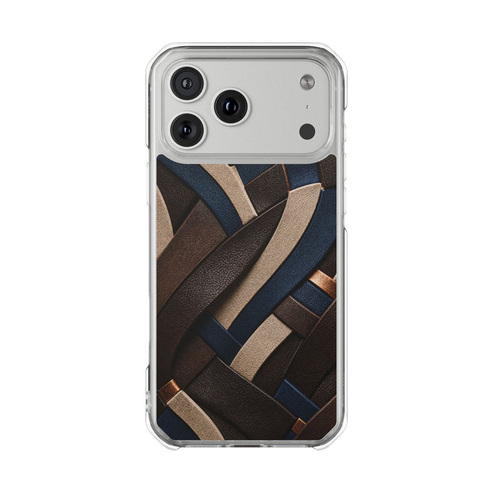 Zebra Weave | Clear MagSafe Case