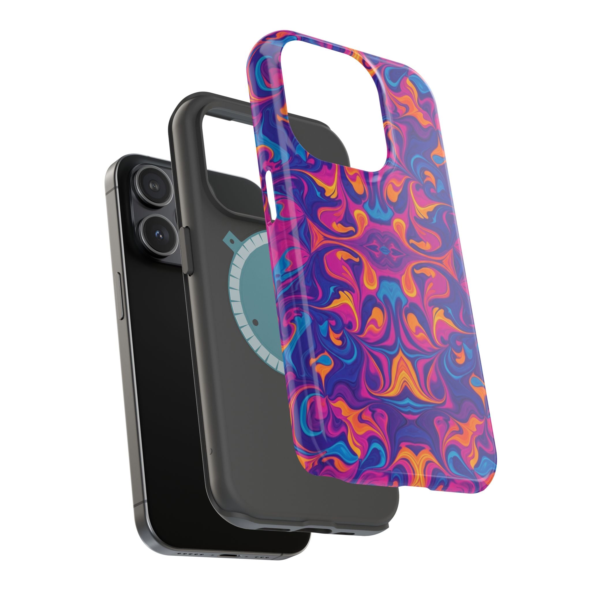 Neon Swirl | Tough MagSafe Case