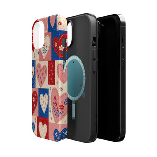 Patchwork Hearts | Tough MagSafe Case — product image 44