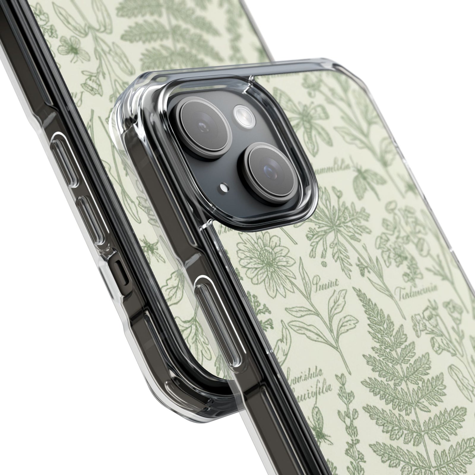 Peony Drift | Clear MagSafe Case