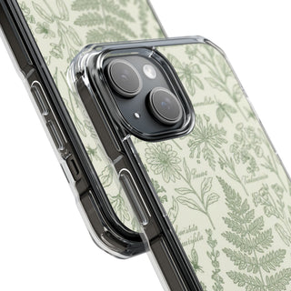 Peony Drift | Clear MagSafe Case