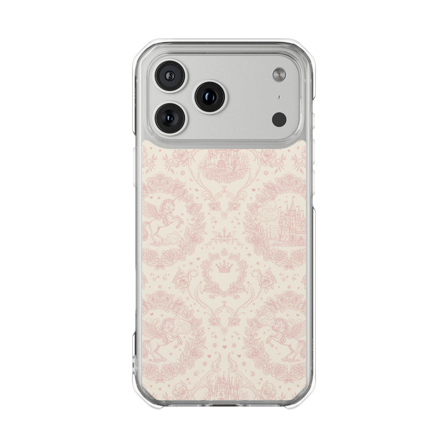 Blush Damask | Clear MagSafe Case