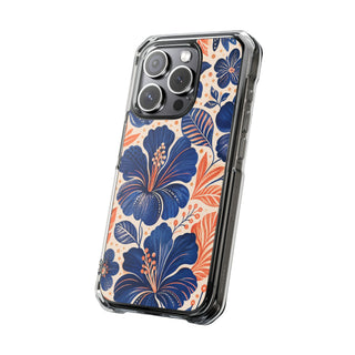 Indigo Hibiscus | Clear MagSafe Case — product image 20