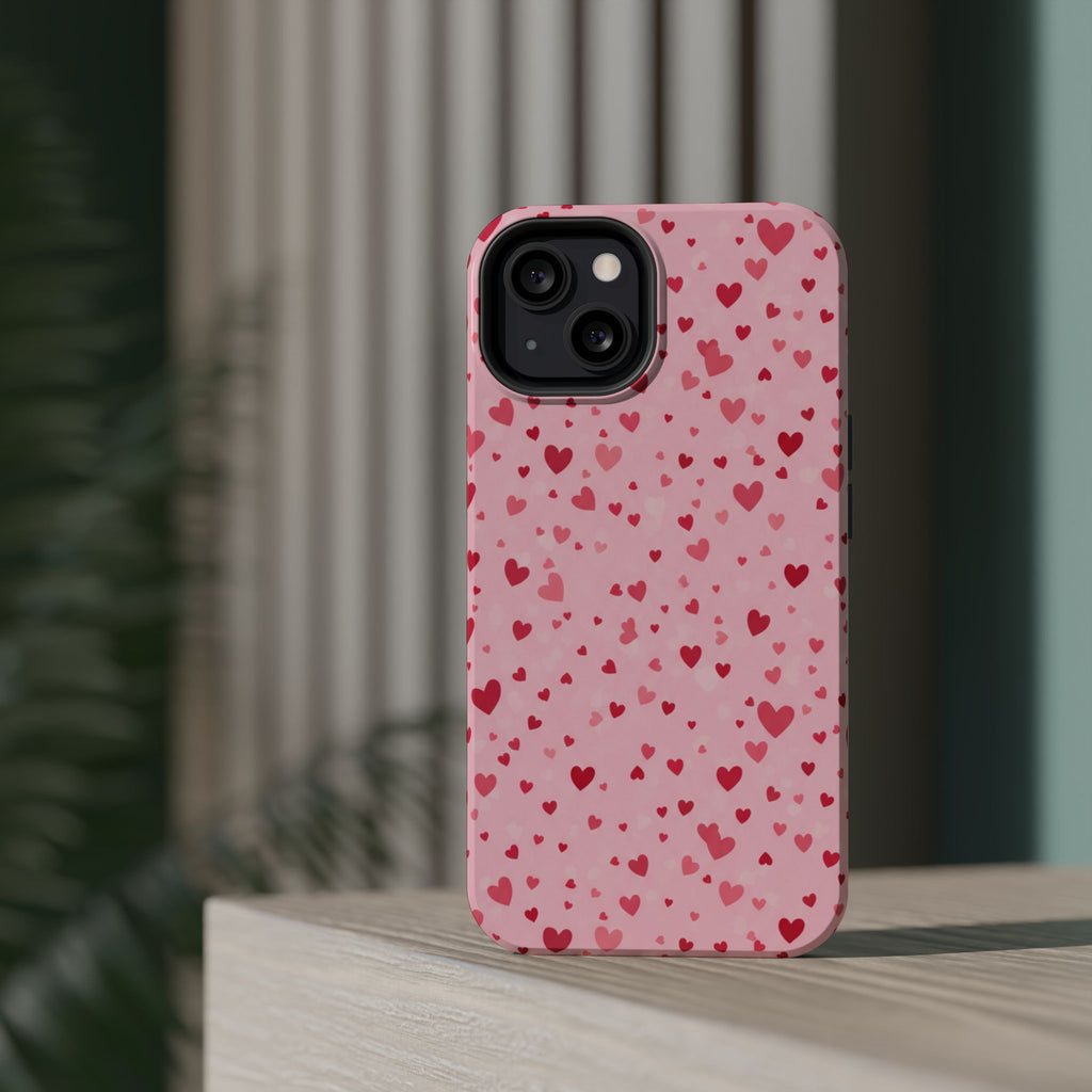 Blush Ditsy Heart | Tough MagSafe Case