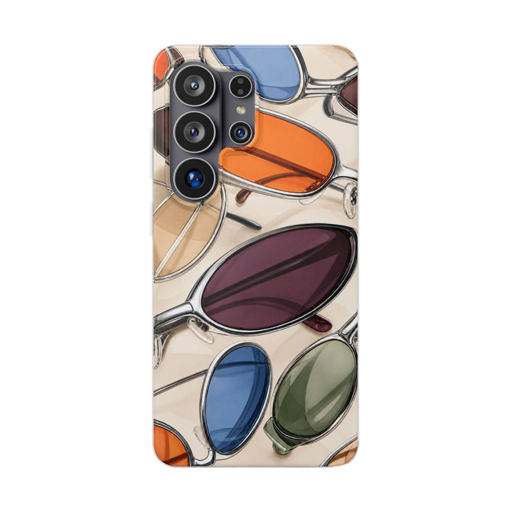 Persimmon Grid phone case design