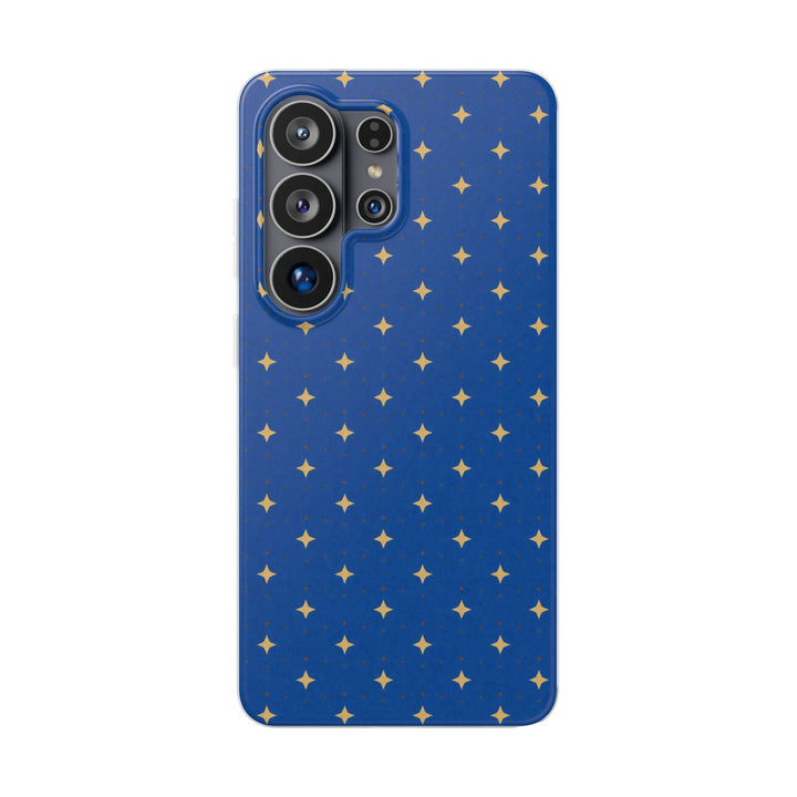 Cobalt Starbursts phone case design