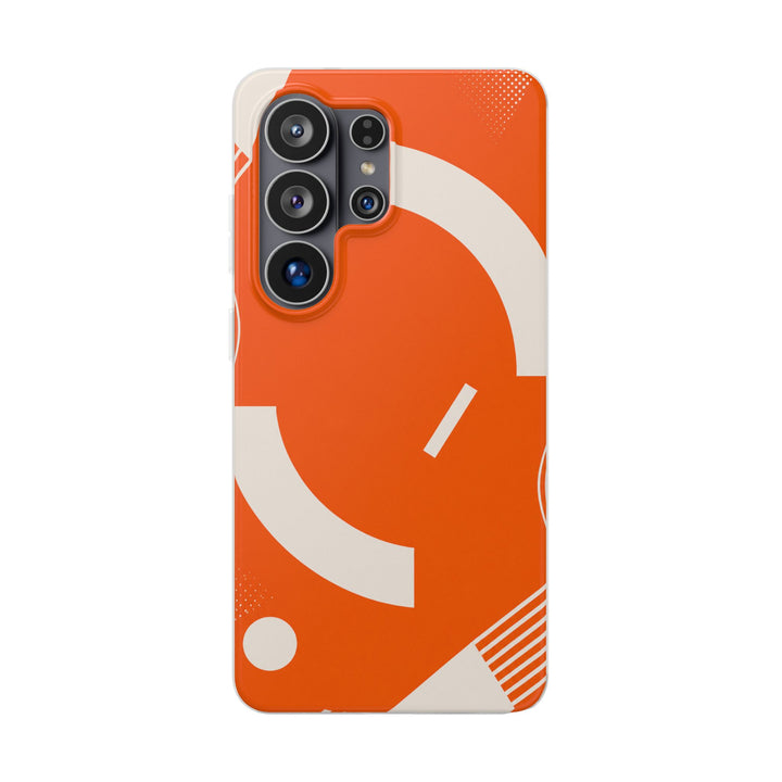Orange Orbit phone case design