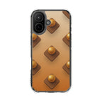 Amber Studs | Clear MagSafe Case