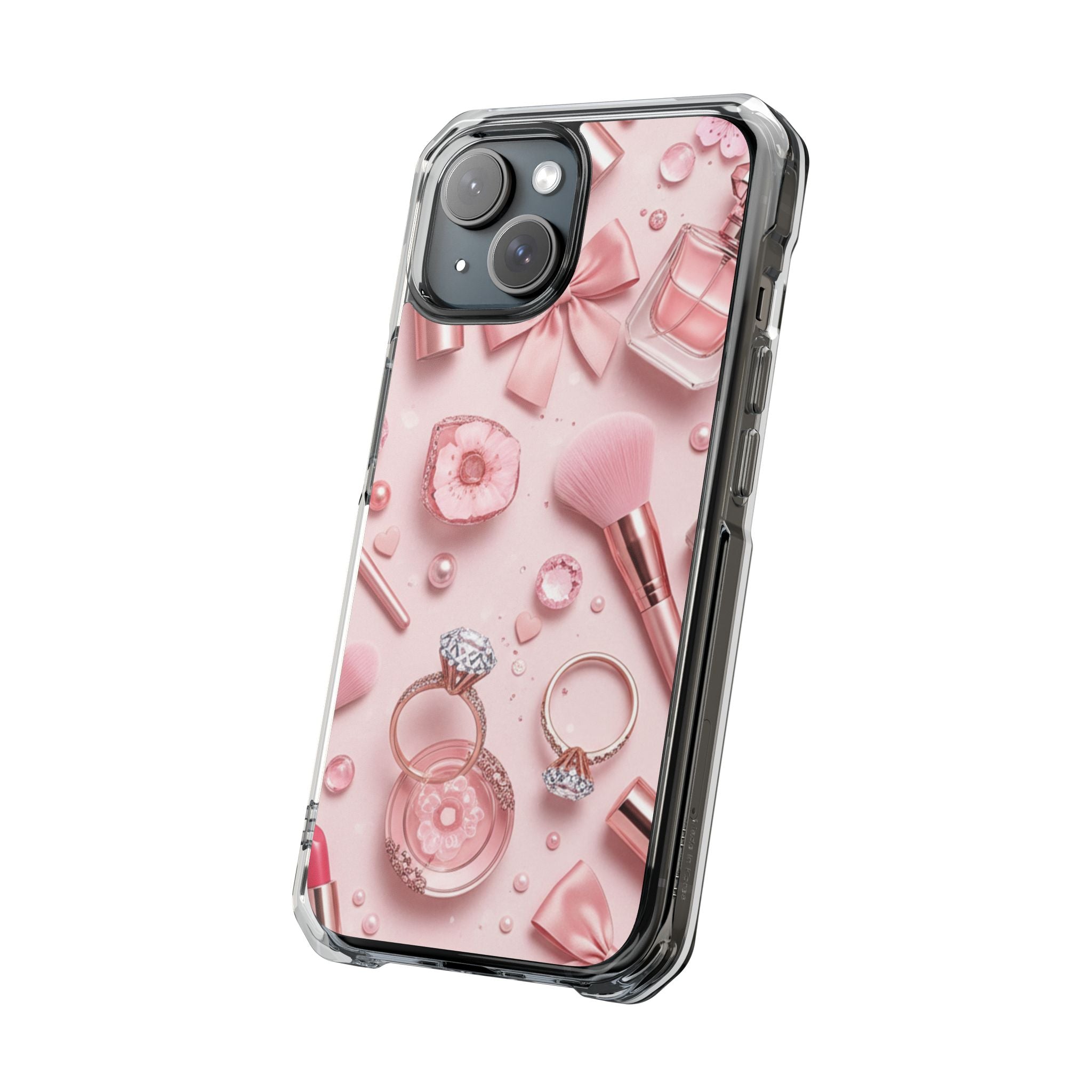 Blush Vanity coquette clear magsafe case design