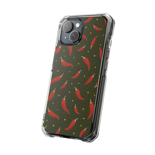 Olive Chili | Clear MagSafe Case