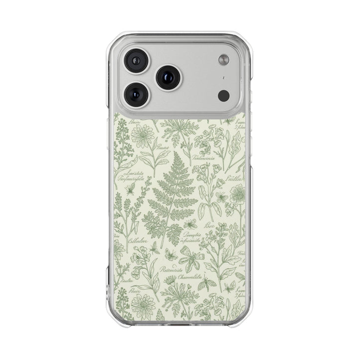 Peony Drift | Clear MagSafe Case