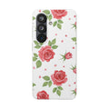 Garden Rose floral samsung clear case design