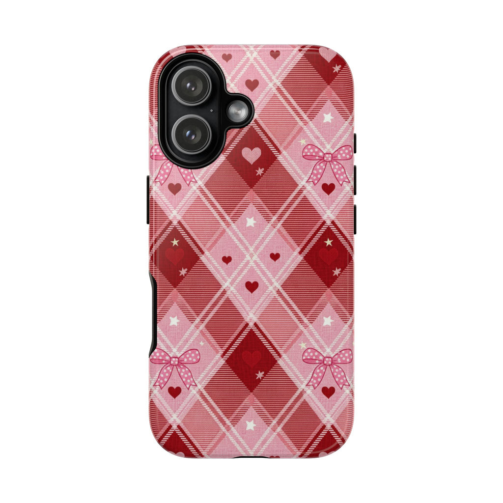 Pink Plaid Heart | Tough Case