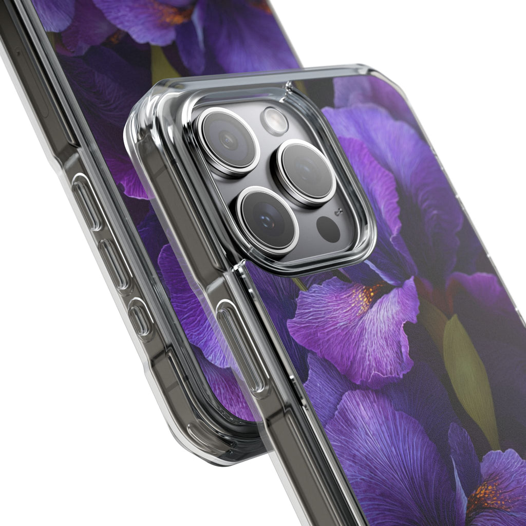 Purple Iris | Clear MagSafe Case