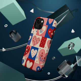 Patchwork Hearts | Tough MagSafe Case — product image 45