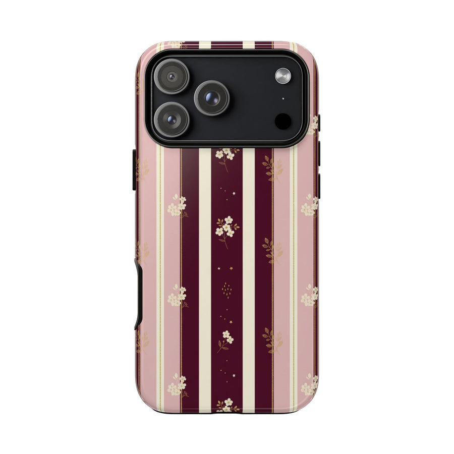 Vintage Pinstripe Bow | Tough Case