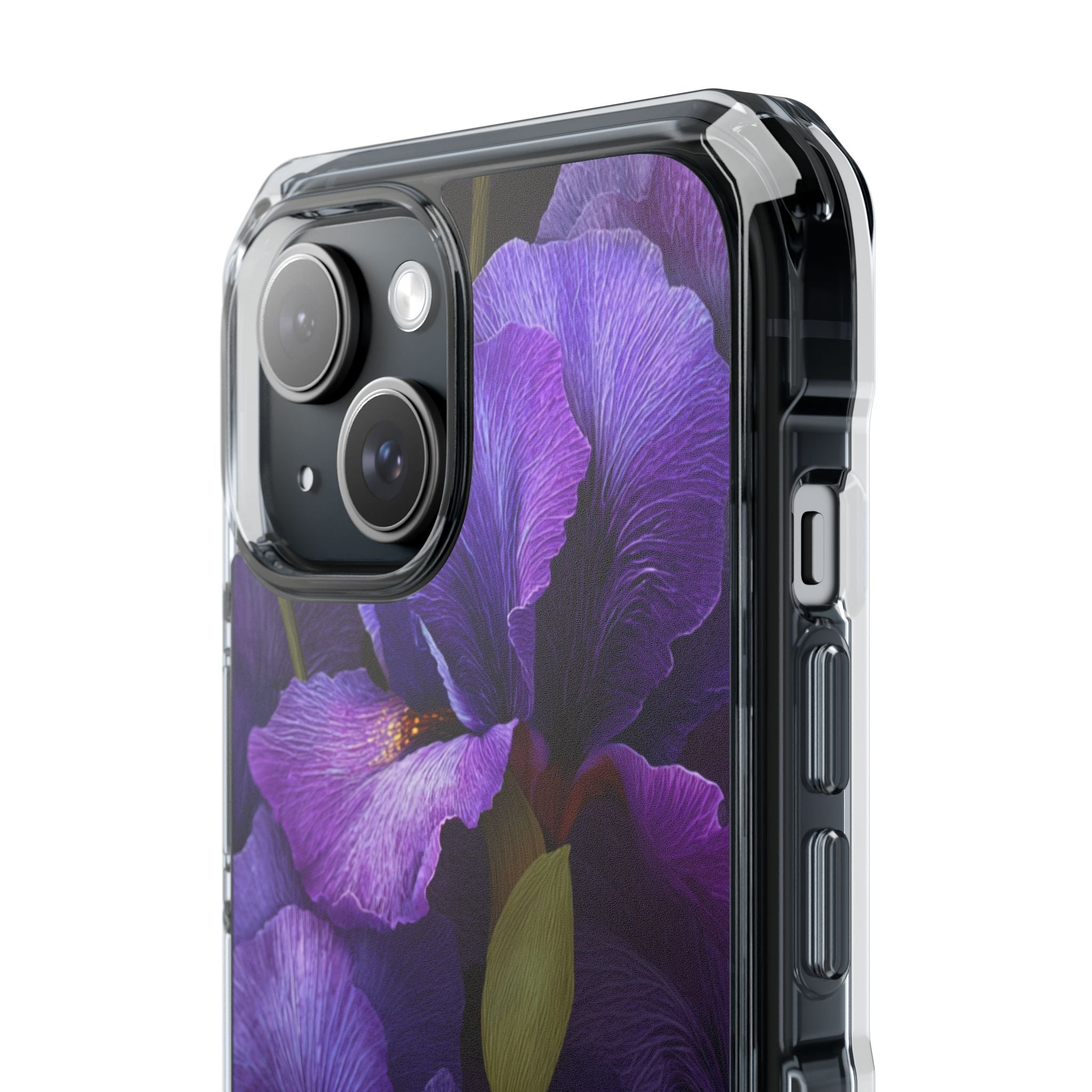 Purple Iris | Clear MagSafe Case