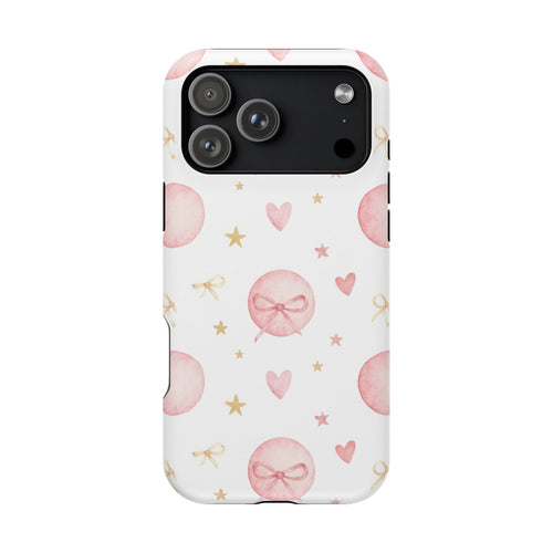 Bow Charm coquette tough magsafe case design